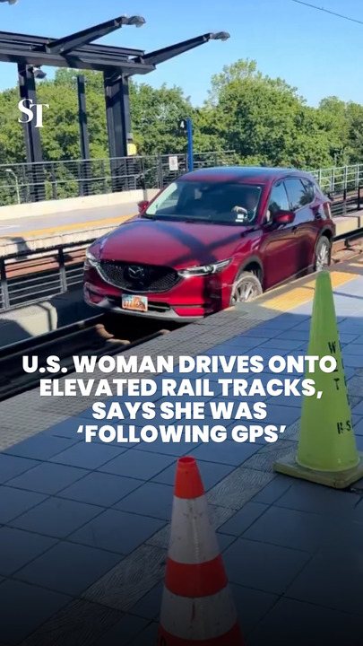 Woman drives onto Seattle light rail tracks, says she was ‘following GPS’