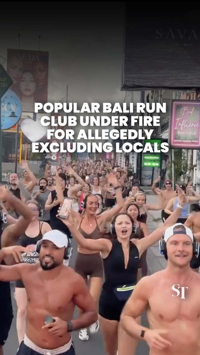 Viral Bali running club accused of excluding locals