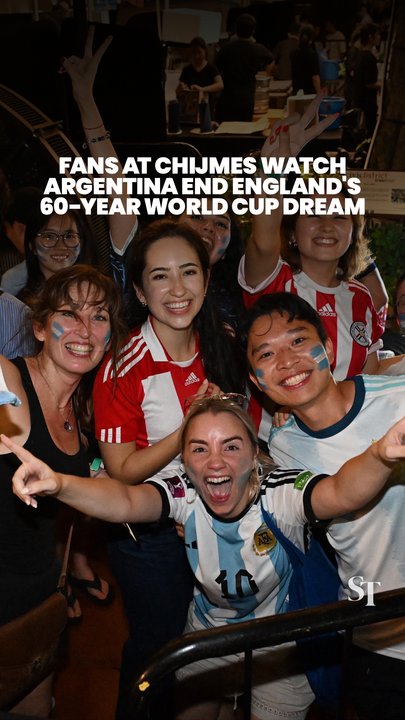 World Cup fans at CHIJMES watch Argentina crush England’s World Cup dream