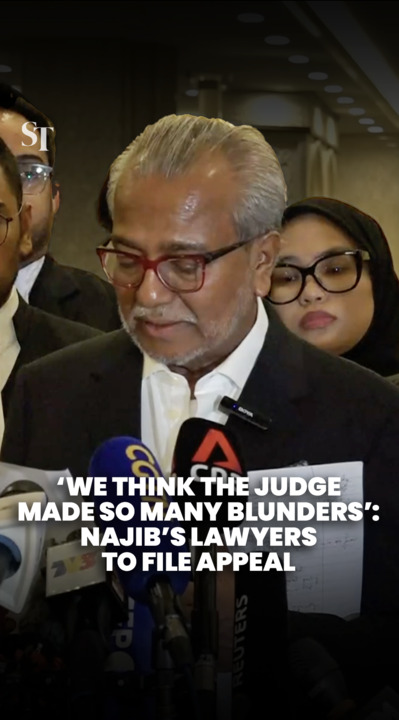 ‘We think the judge made so many blunders’: Najib's lawyers to file appeal