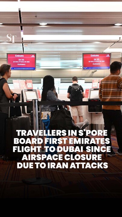 Travellers in Singapore board first Emirates flight to Dubai since airspace closure due to Iran attacks