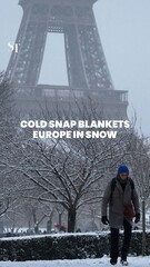 Cold snap blankets Europe in snow