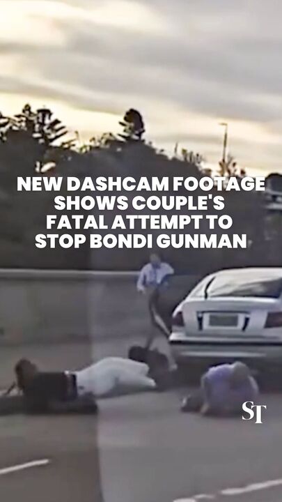 New dashcam footage shows couple's fatal attempt to stop Bondi gunman