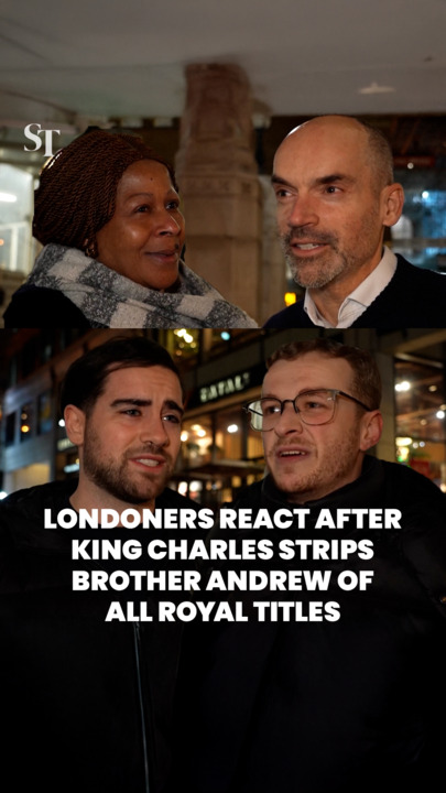 Londoners react after King Charles strips brother Andrew of all royal titles