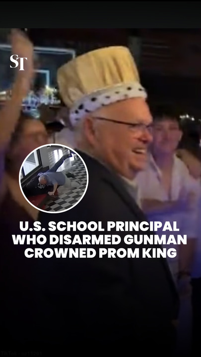 Oklahoma high school principal who disarmed gunman in school crowned prom king