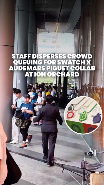 Crowd for Swatch x Audemars Piguet collaboration told to stop queueing outside ION Orchard