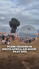 O avião cai no chão durante o show aéreo da África do Sul; piloto morre