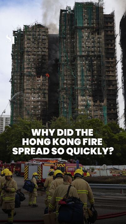 Why did the Hong Kong fire spread so quickly?