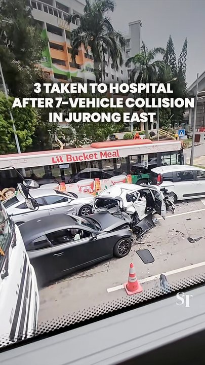 7-vehicle collision in Jurong East sends 3 to the hospital