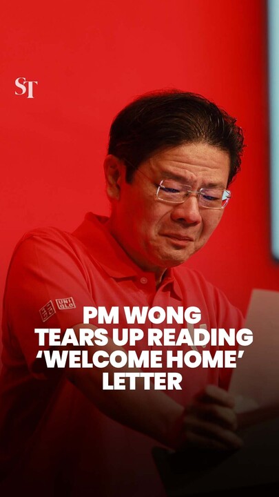 PM Wong tears up reading ‘welcome home’ letter