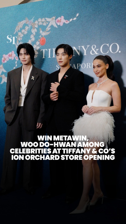 Win Metawin, Woo Do-hwan and other celebrities at Tiffany & Co’s Ion Orchard store opening
