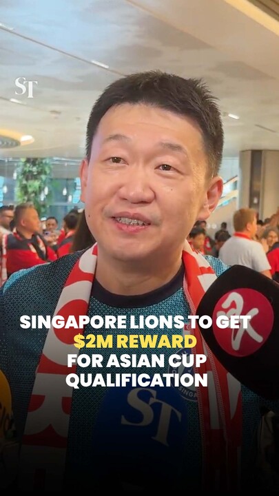 Singapore Lions to get $2m reward for Asian Cup qualification 