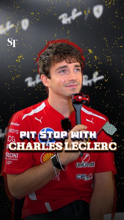 Pit stop with Scuderia Ferrari’s Charles Leclerc | F1 Singapore 2026