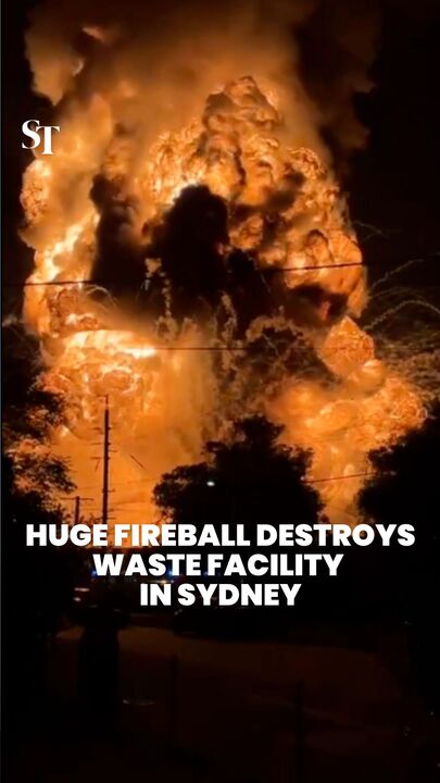 Massive fire erupts at waste facility in western Sydney