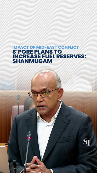 Singapore’s plans to increase fuel reserves will be costly but necessary: Shanmugam