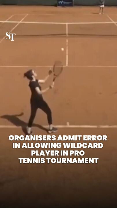 Organisers admit error in allowing wildcard player in professional tennis tournament