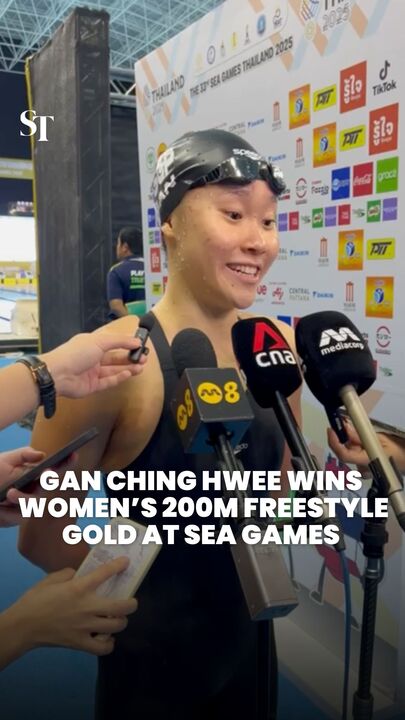 SEA Games 2025: Singapore swimmer Gan Ching Hwee wins 200m freestyle gold