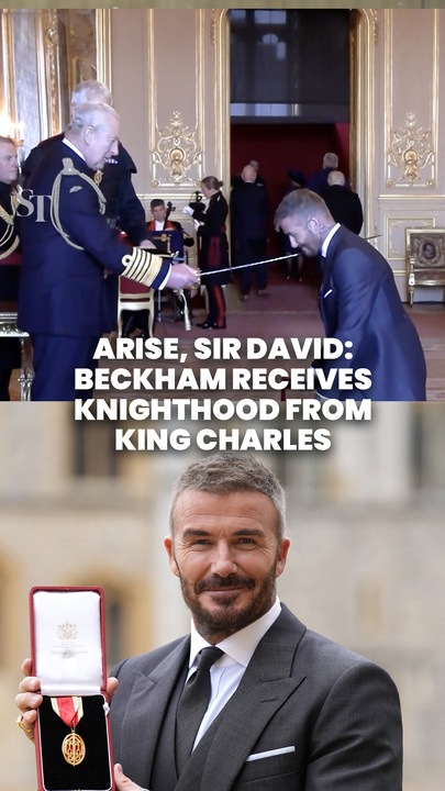 David Beckham, former Manchester United footballer, knighted for services to sport and charity