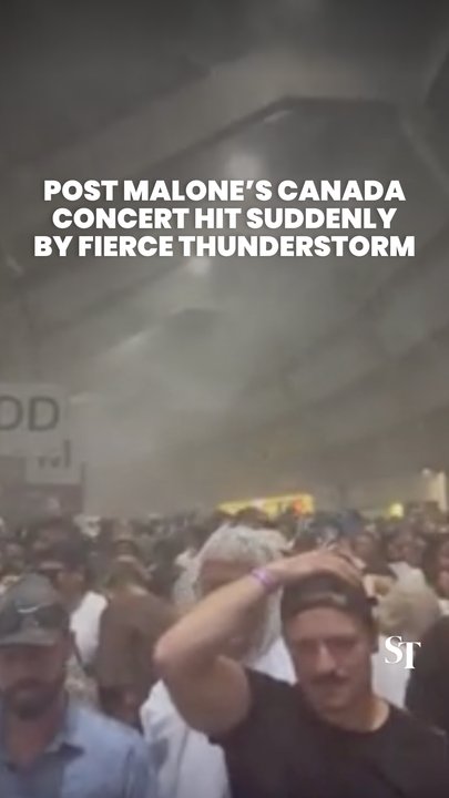 Post Malone concertgoers in Canada evacuated due to severe storm