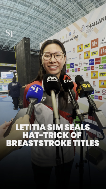 Singapore’s Letitia Sim is first to seal hat-trick of breaststroke titles