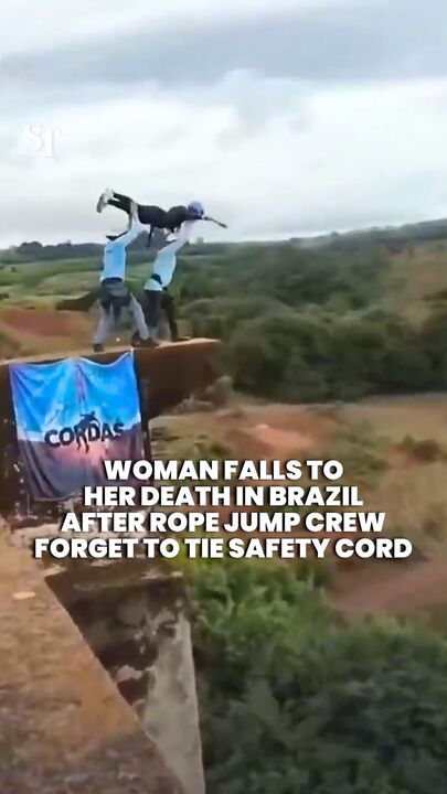 Rope jumper dies in Brazil after crew allegedly forget to tie safety cord