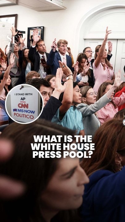 What is the White House press pool and why are they at odds with Donald Trump?