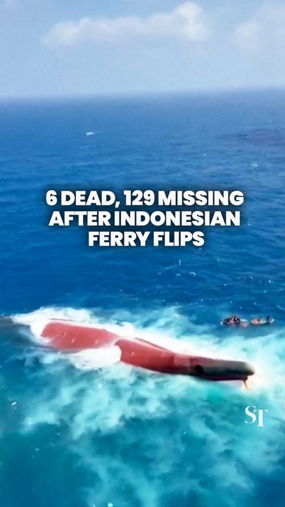 6 dead, 129 missing after Indonesian passenger ship flips in Java Sea 