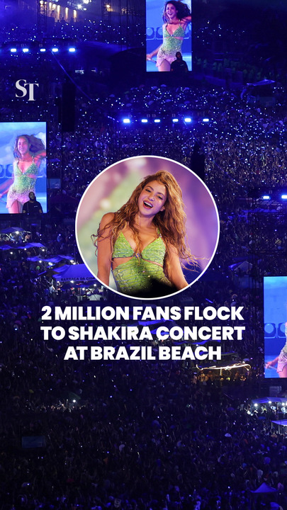 Shakira electrifies Brazil as 2 million flock to Rio de Janeiro’s Copacabana beach