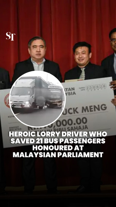 Lorry driver honoured by Malaysian government for saving runaway bus passengers
