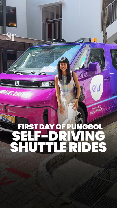 Ride the first self-driving shuttle service at Punggol! 