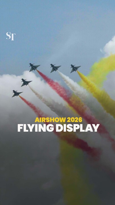 Aerial displays from six air forces at Singapore Airshow 2026