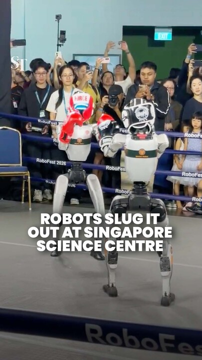 Boxing robots duke it out at Singapore Science Centre’s RoboFest 2026