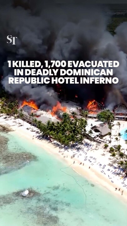 Dominican Republic hotel fire: Woman killed, 1,700 people evacuated from beach resort