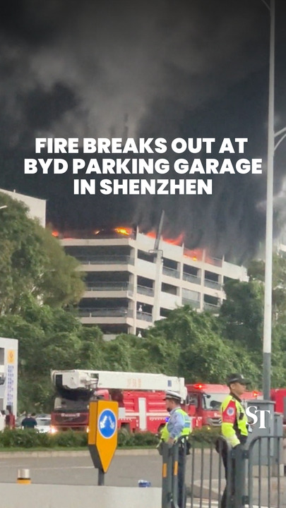 Fire breaks out at BYD parking garage in Shenzhen