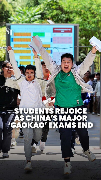 Joy and relief as students in China celebrate the end of gaokao exams