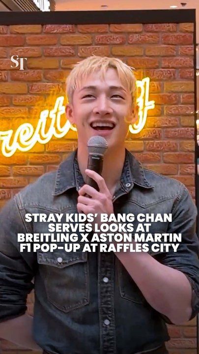 Stray Kids’ Bang Chan delights fans at Breitling x Aston Martin F1 pop-up