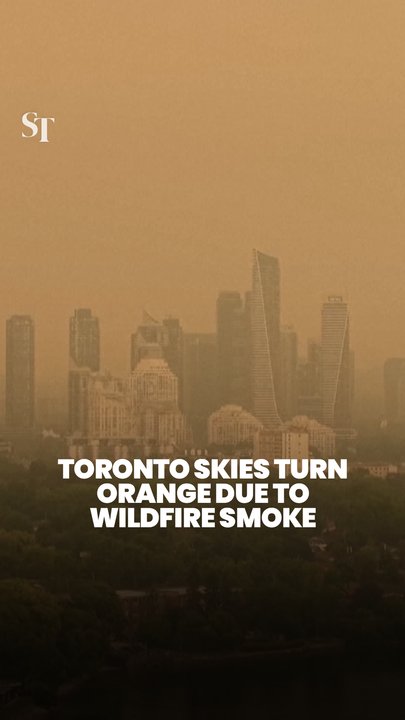 Toronto skies turn orange due to wildfire smoke
