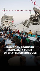 Ramadan begins in Gaza amid ruins of shattered mosques