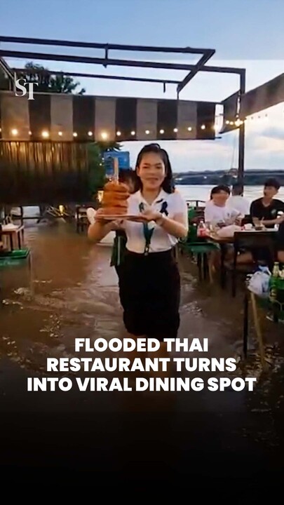 Flooded Thai restaurant turns into viral dining spot
