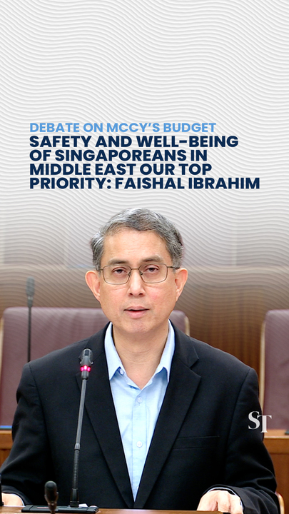 Faishal Ibrahim: Singapore ready to render support for those affected by Middle East crisis