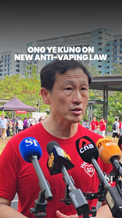 Ong Ye Kung on new anti-vape laws to be enforced on May 1 in Singapore