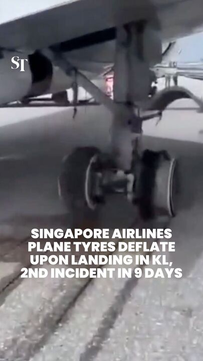 Singapore Airlines plane faces tyre issues upon landing in KL 