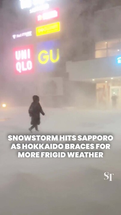 Heavy snow and strong winds batter Sapporo as Hokkaido braces for more frigid weather