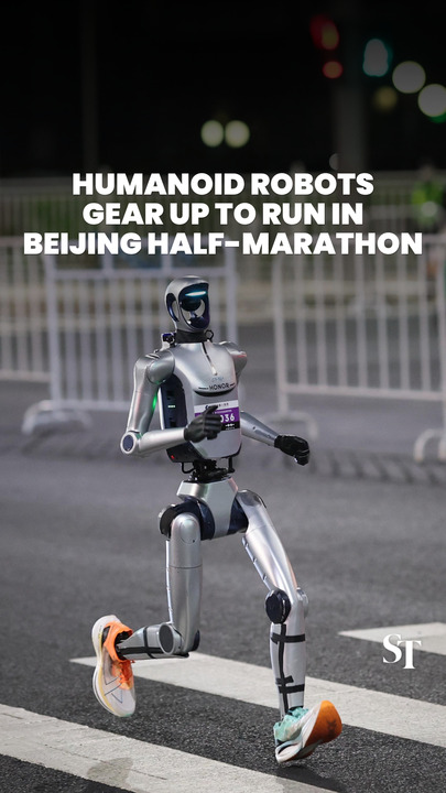 Humanoid robots do full test run as they gear up for Beijing half-marathon