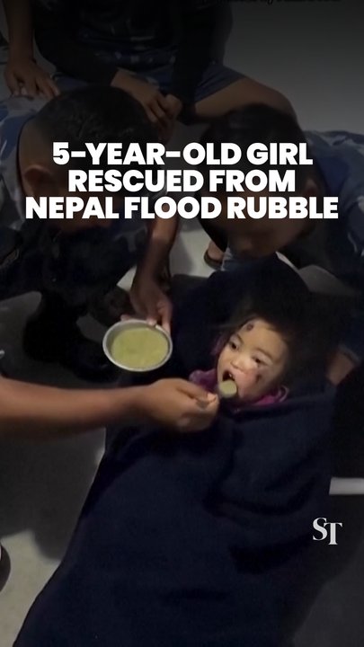 5-year-old girl in Nepal rescued from collapsed building 2 days after flash flood