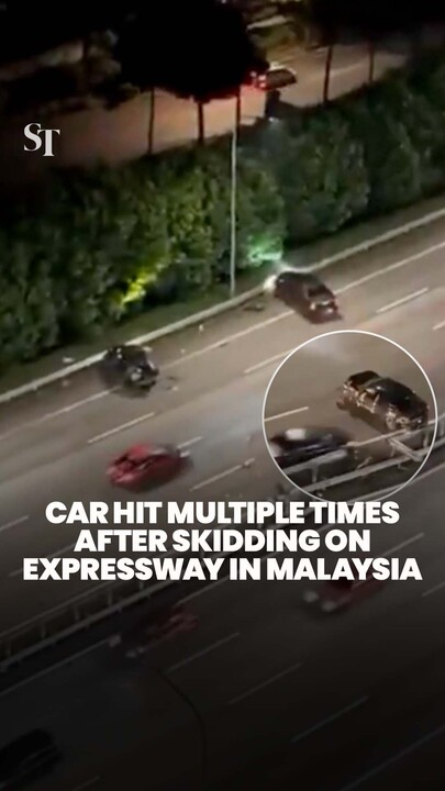 Police arrest driver after his car was hit multiple times on Malaysia expressway