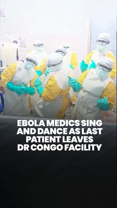 Rare celebration as last Ebola patient leaves a treatment centre in DR Congo