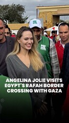Angelina Jolie visits Egypt's Rafah border crossing with Gaza