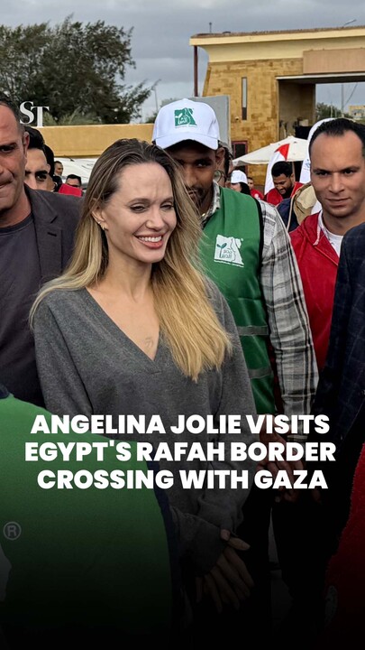 Angelina Jolie visits Egypt's Rafah border crossing with Gaza
