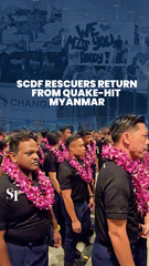 Os resgatadores de SCDF retornam de Myanmar